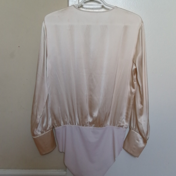 CAMI NYC 100% Satin Silk Bodysuit, Size S - Picture 3 of 13